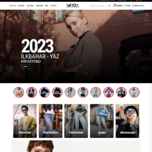 Giyim & Moda E-Ticaret #6 <br>(Premium Tema)